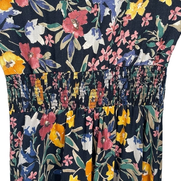 Zara Trafaluc Collection V-Neck Long Sleeve Floral Multicolored Midi Dress  Sz S - Picture 12 of 16